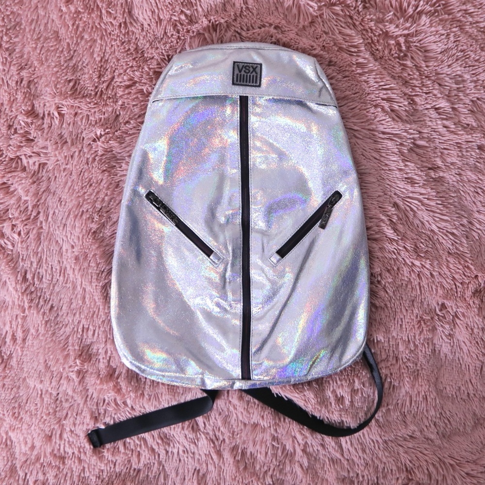 RARE VS Sport Metallic Holographic Iridescent Backpack